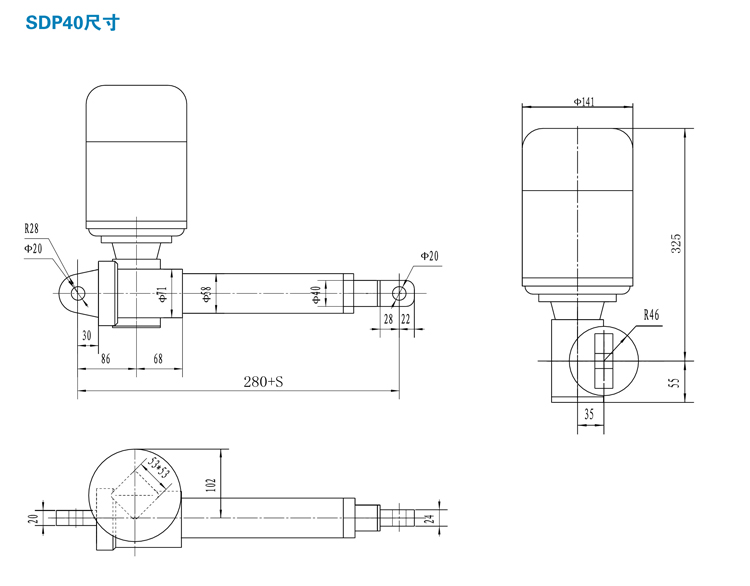 SDP交流電動(dòng)推桿(圖3) SDP交流電動(dòng)推桿(圖3)