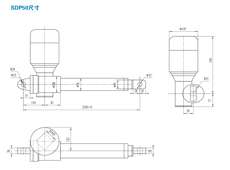 SDP交流電動(dòng)推桿(圖5) SDP交流電動(dòng)推桿(圖5)
