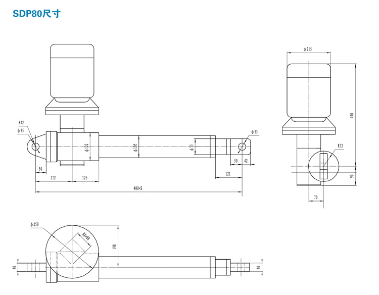SDP交流電動(dòng)推桿(圖9) SDP交流電動(dòng)推桿(圖9)