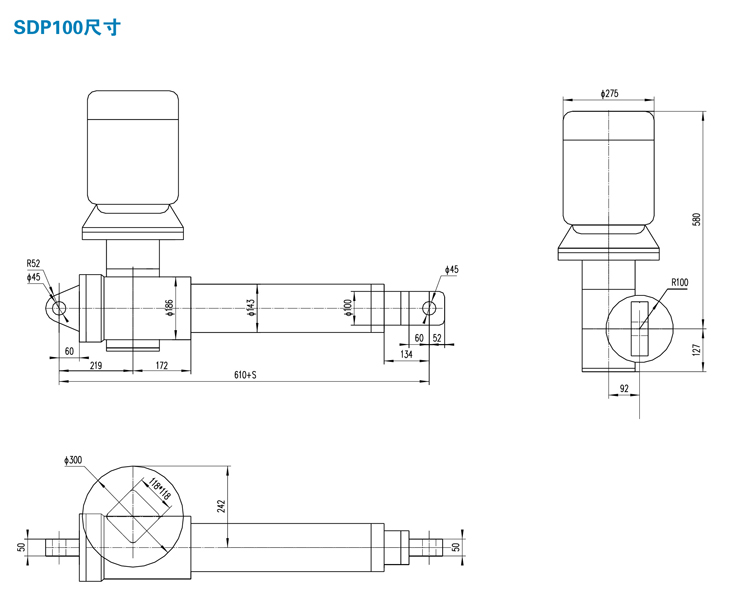 SDP交流電動(dòng)推桿(圖11) SDP交流電動(dòng)推桿(圖11)